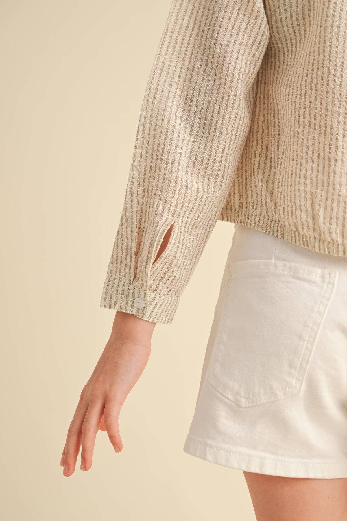 GIRLS BUTTON DOWN STRIPED SHIRT