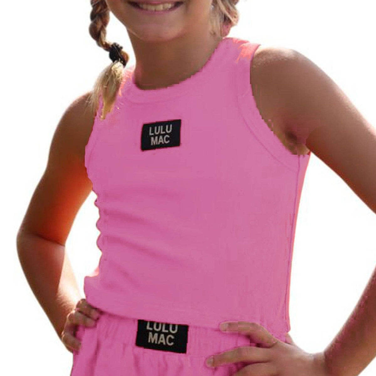Lulu Mac Youth BUBBLEGUM KIDS SOLID TANK