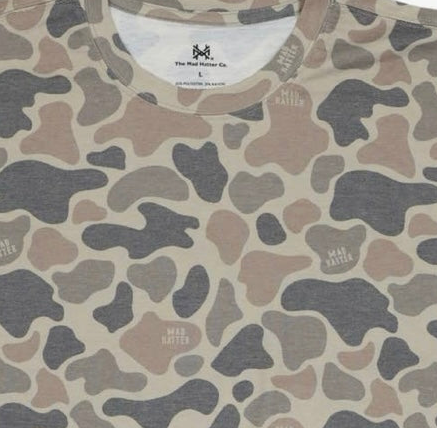 Mad Hatter Vintage Duck Camo Blank Camo tee