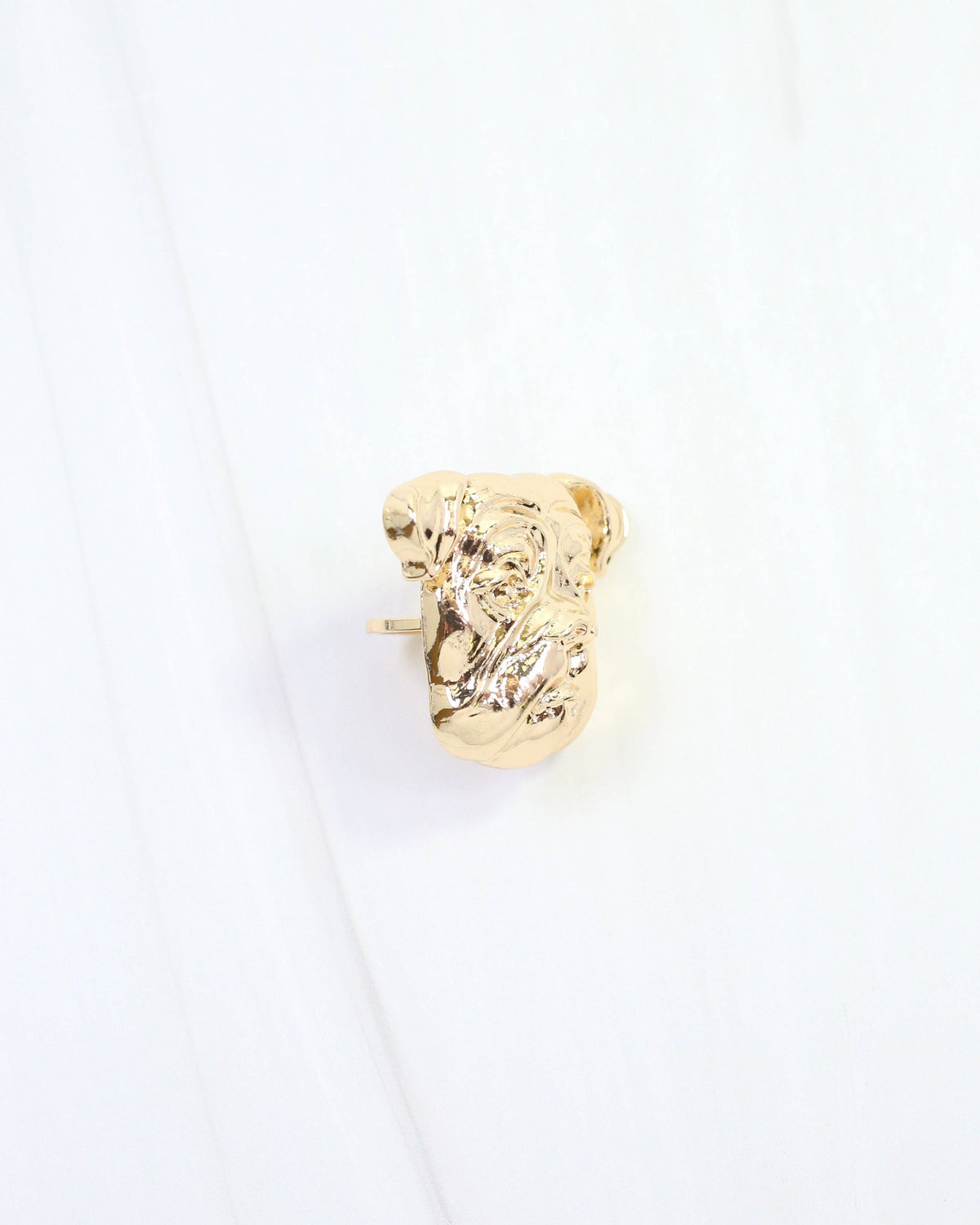 Caroline Hill Sally Scarf Slide Dog Gold
