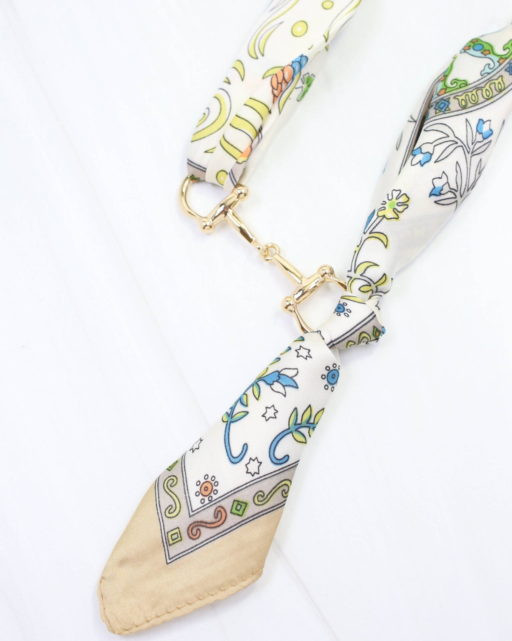 Lana Horsebit Scarf Necklace Blue Multi: Default