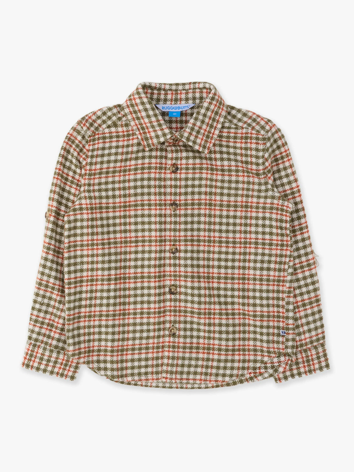 Boys’ RuggedButts Plaid Button-Down Shirt