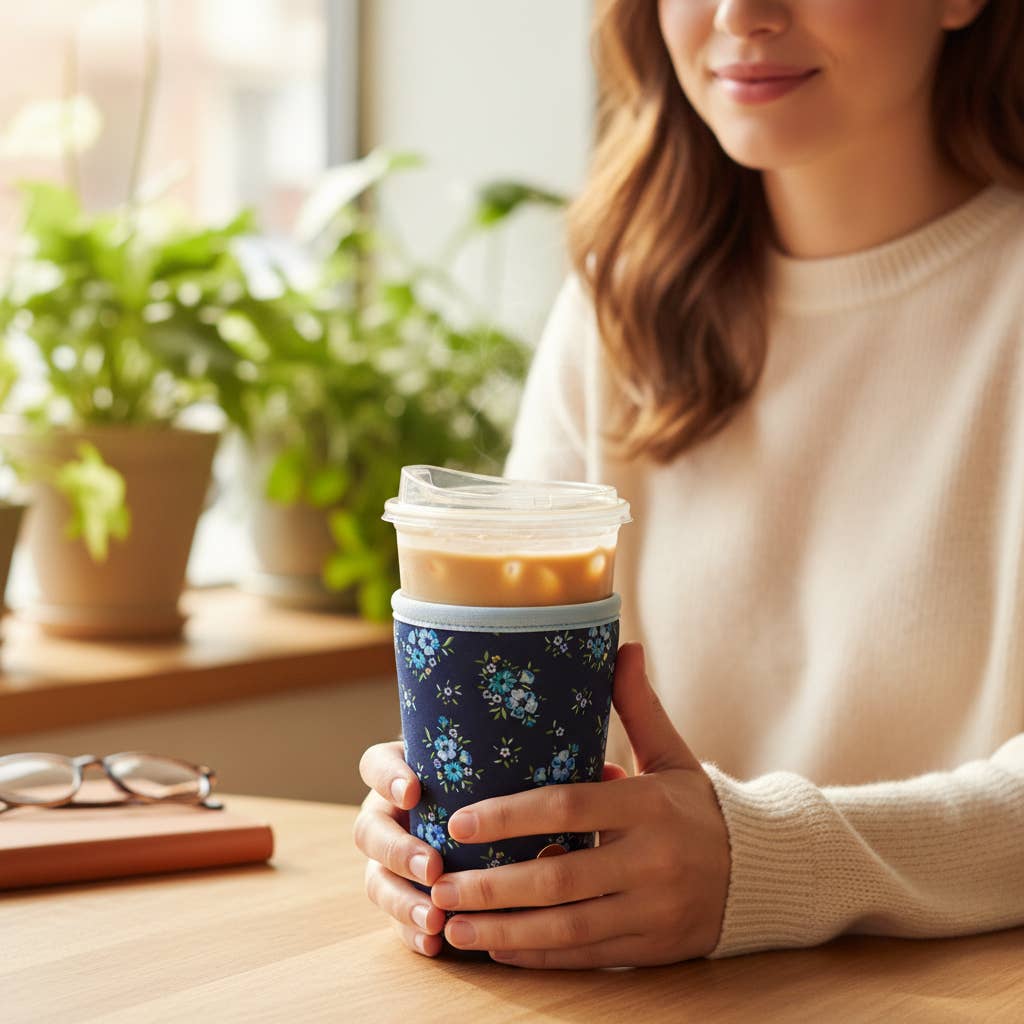 Sip Savvy Drink Sleeve–Large–Endless Daydream Navy