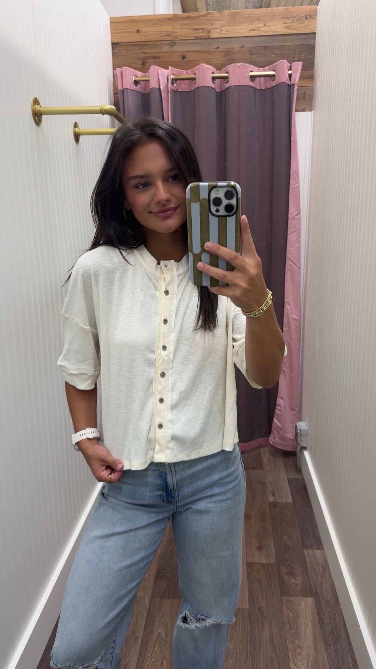 The Everyday Button Top