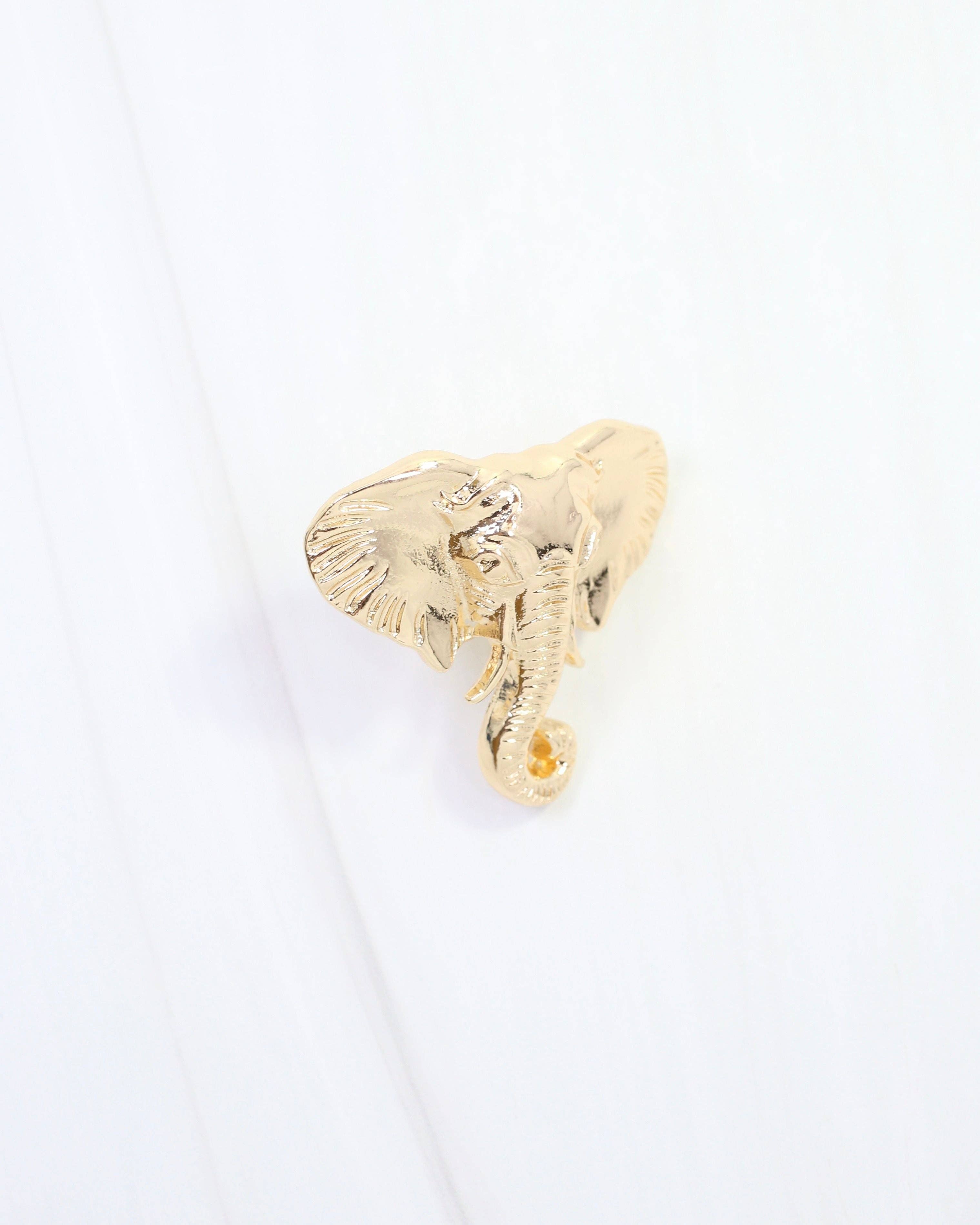 Sally Scarf Slide Elephant Gold