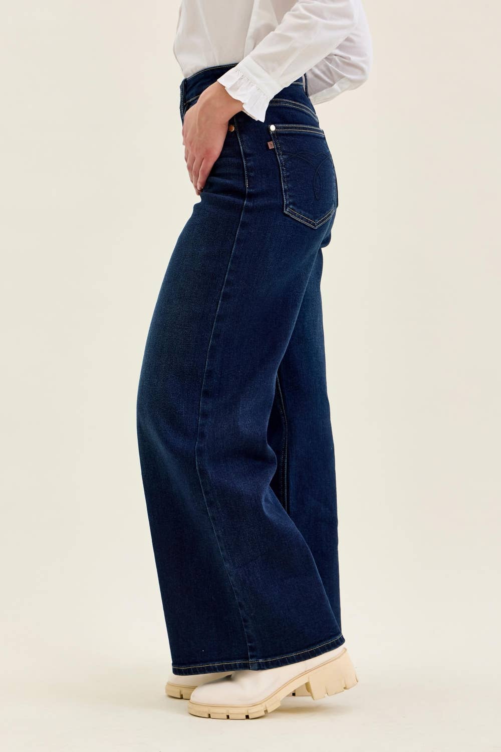 Judy Blue Retro Wide DK Twilight Blue:7(28)