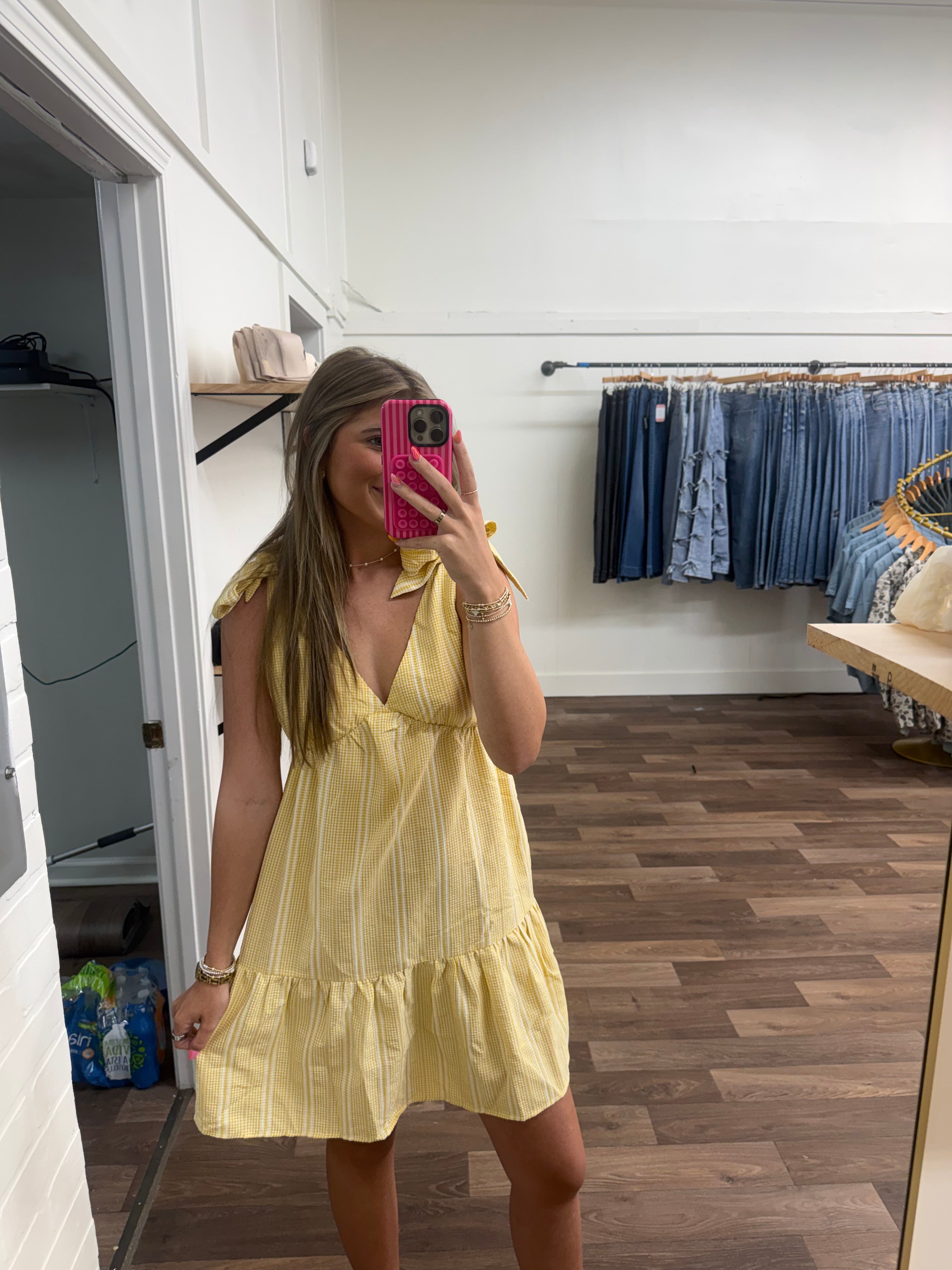 Butter Yellow mini Dress