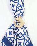 Sally Scarf Slide Alligator Gold