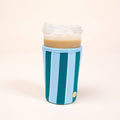 Sip Savvy Drink Sleeve–Large–Sicily Stripes Teal