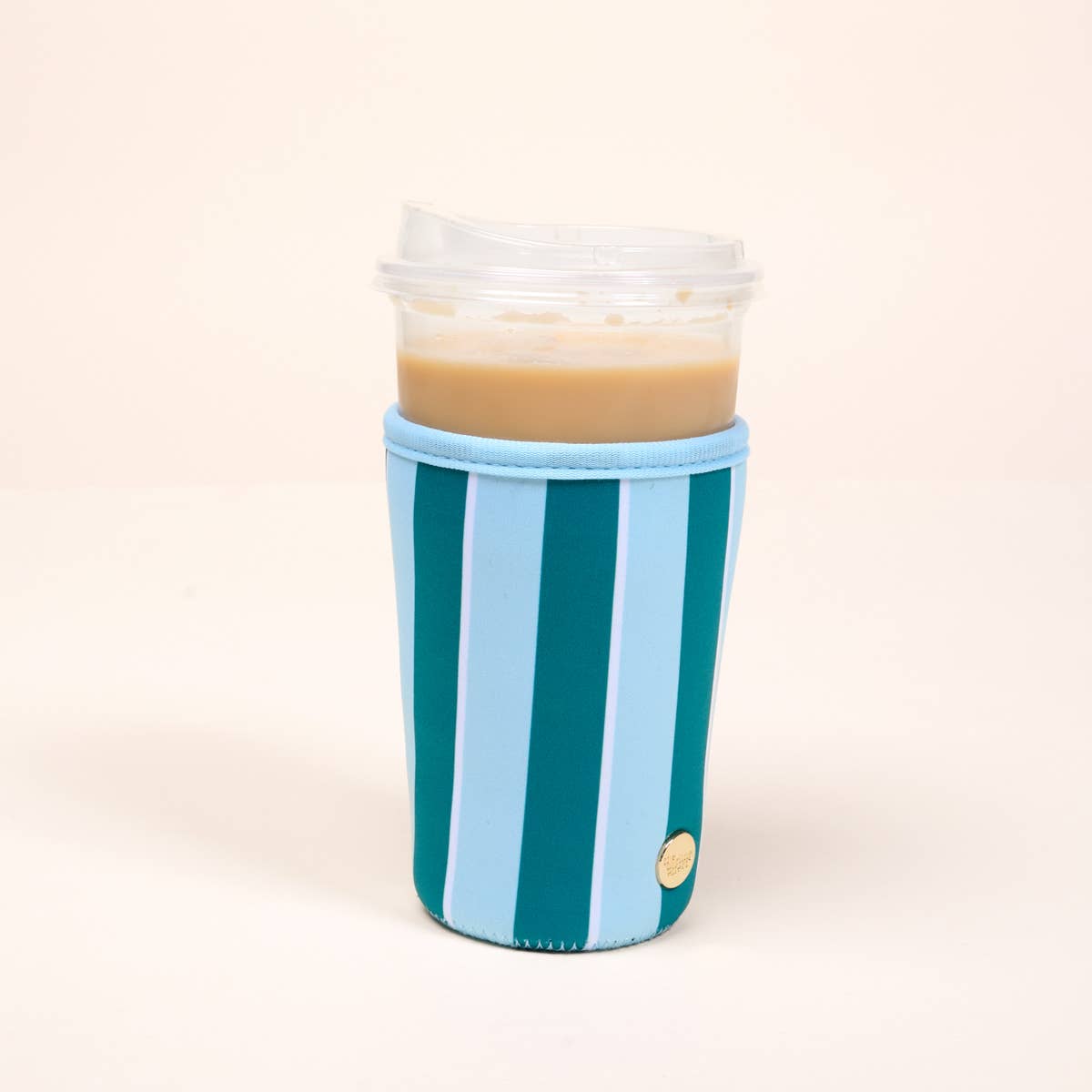 Sip Savvy Drink Sleeve–Large–Sicily Stripes Teal