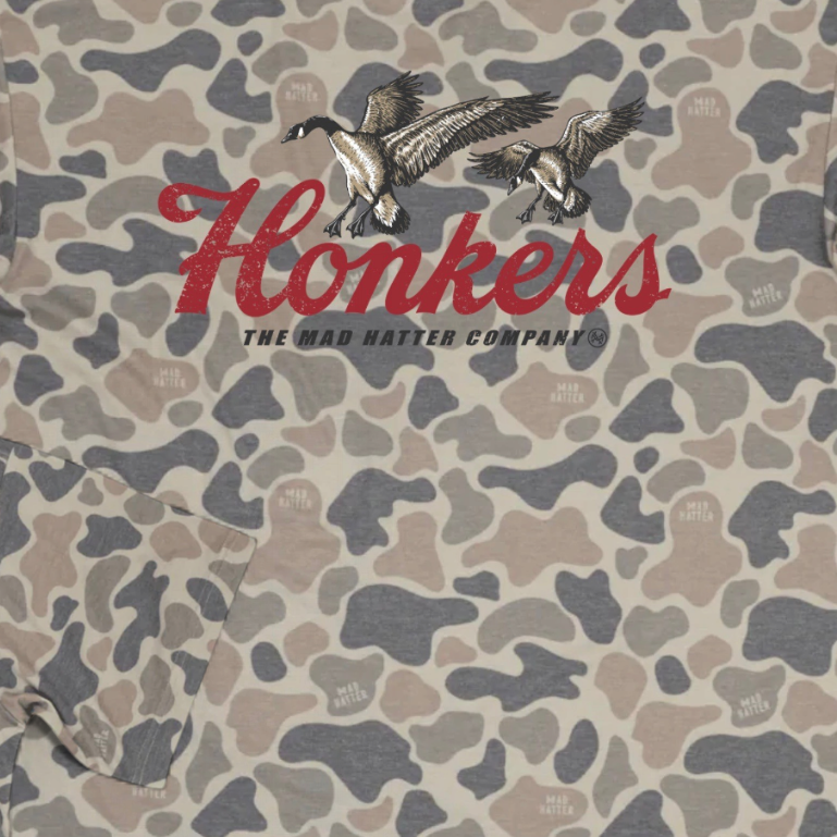 Mad Hatter Honkers Vintage Duck Camo T-Shirt