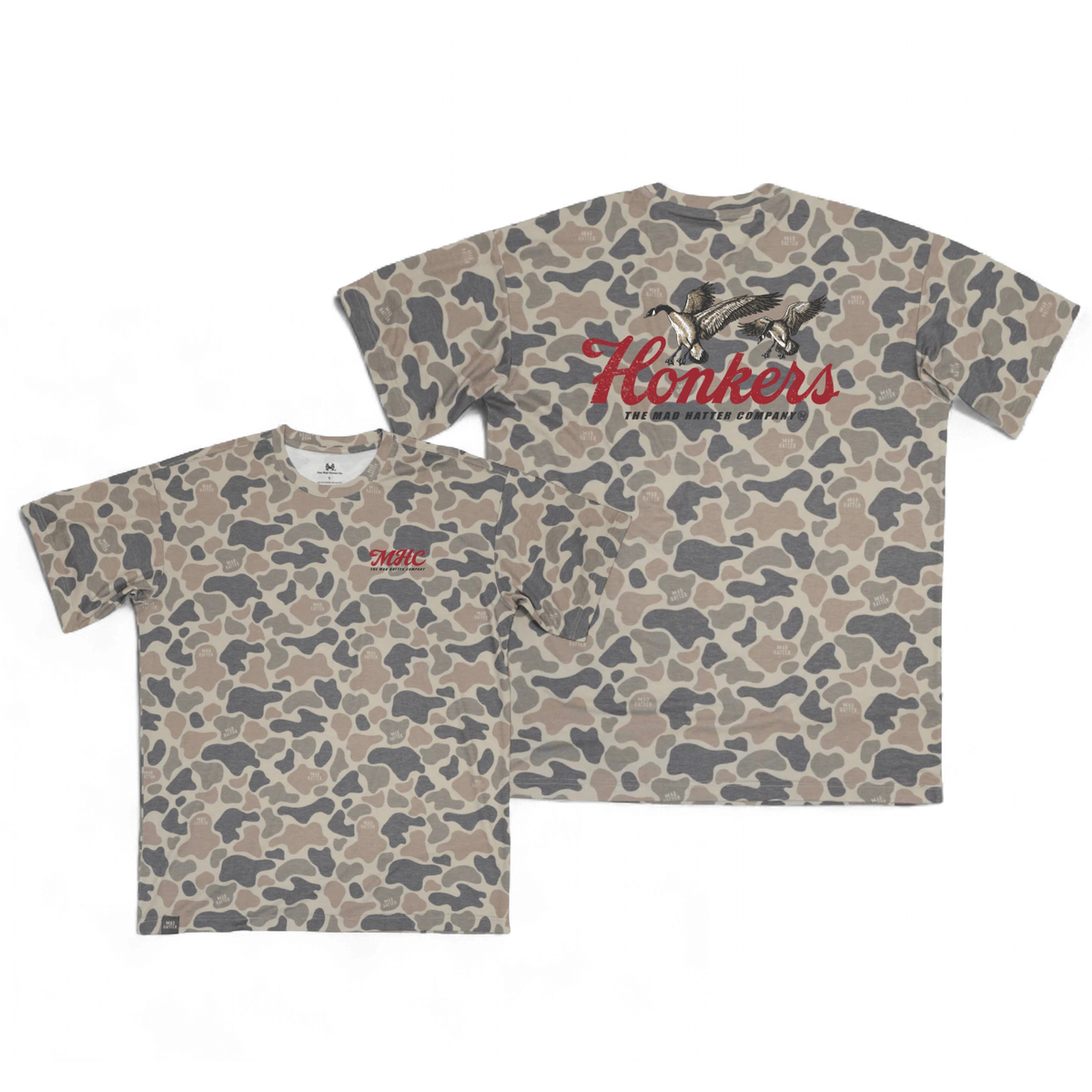 Mad Hatter Honkers Vintage Duck Camo T-Shirt
