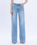 HIGH RISE FULL LENGTH LIGHT WASH WIDE JEANS