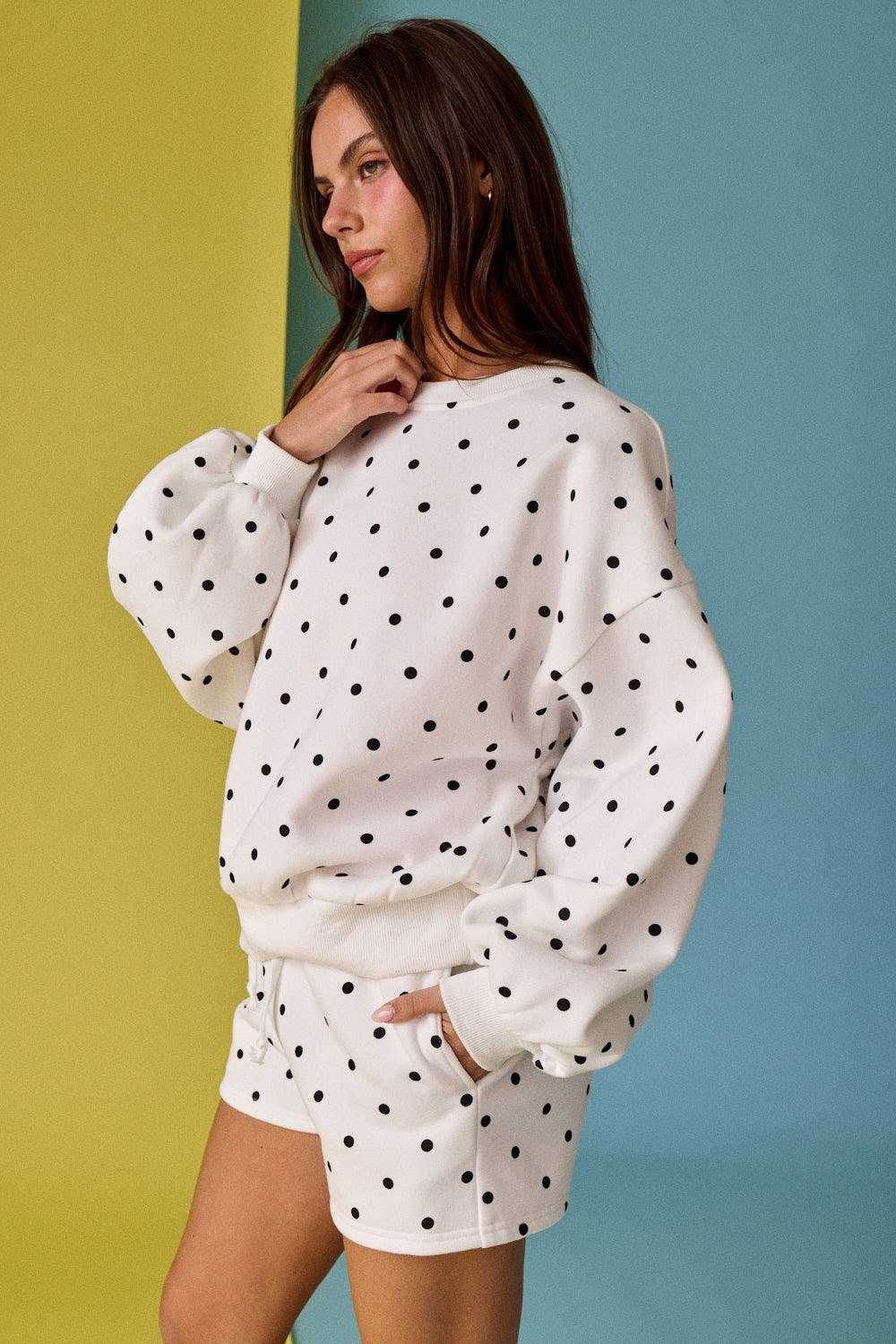 Polka Dot Fleece Set