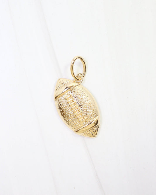 Caroline Hill Chelsey Charm Football Gold