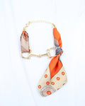 Lana Horsebit Scarf Bracelet ORANGE MULTI: Default