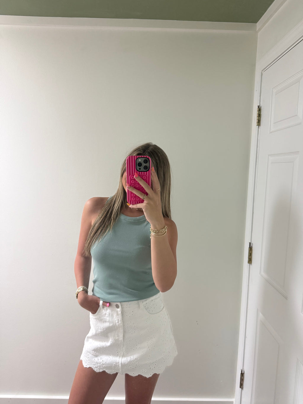 Sage green tank