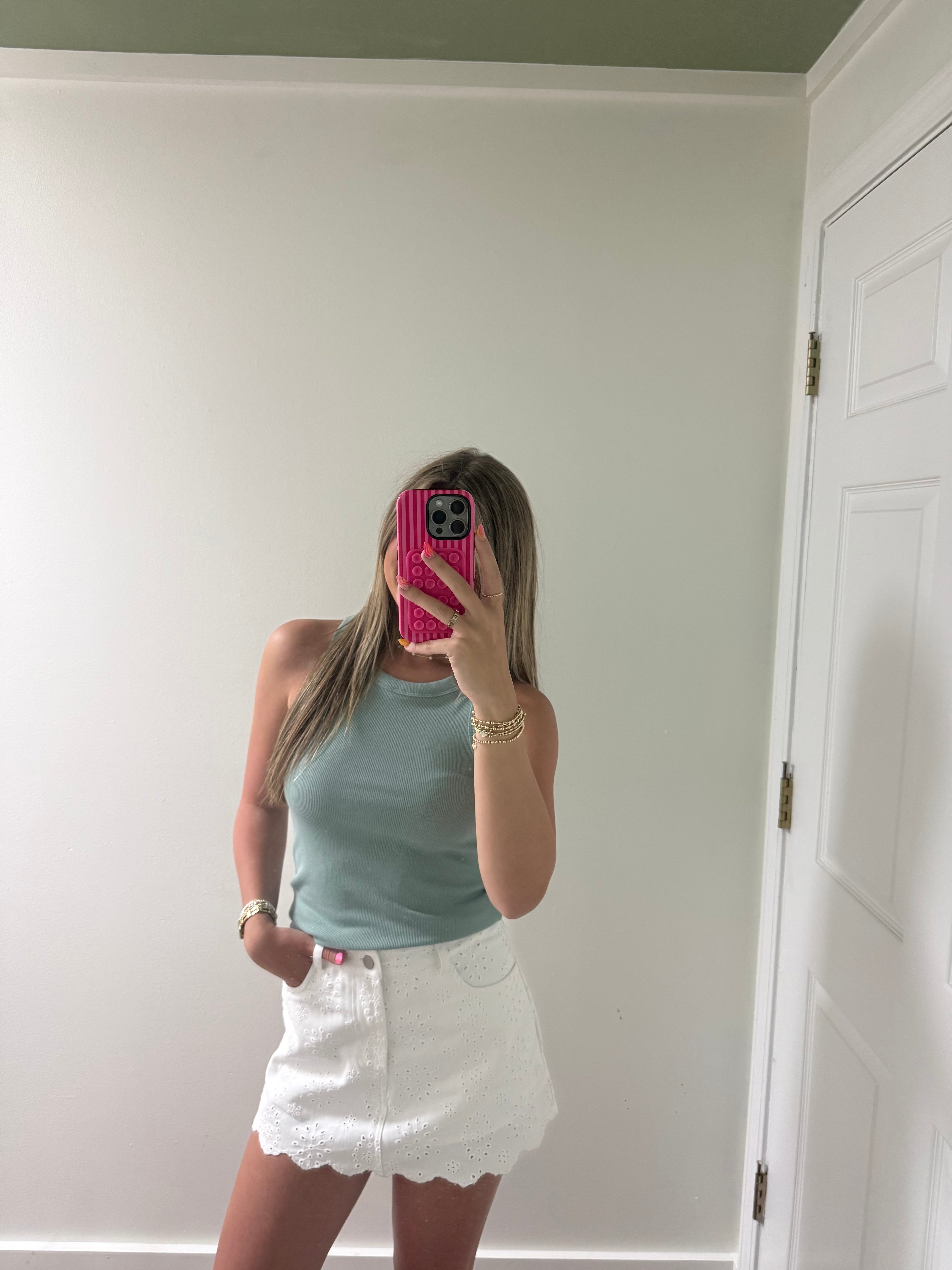 Sage green tank