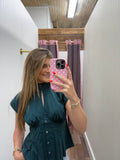 Pleated Key Hole Top