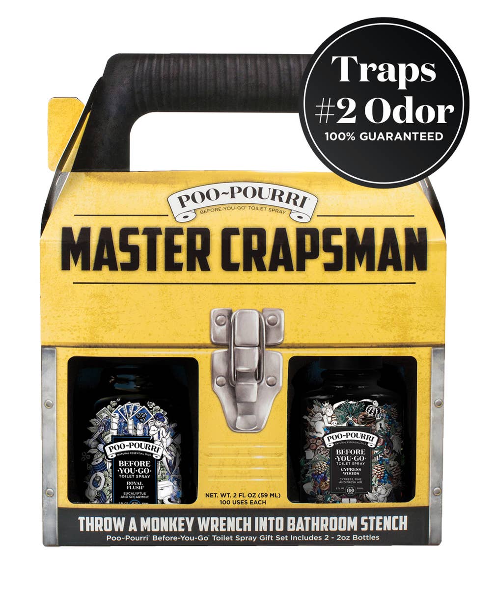 Poo~Pourri Master Crapsman Gift Set 2 pack 2 oz