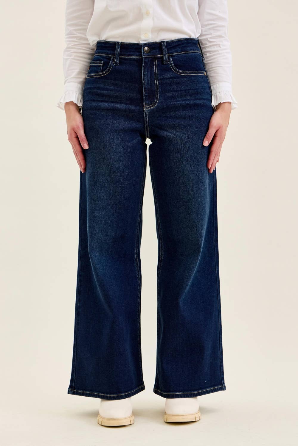 Judy Blue Retro Wide DK Twilight Blue:7(28)