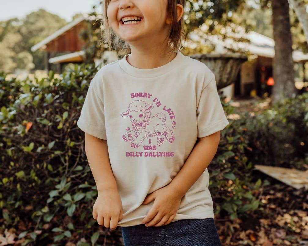 Dilly Dallying Kid's Tee White