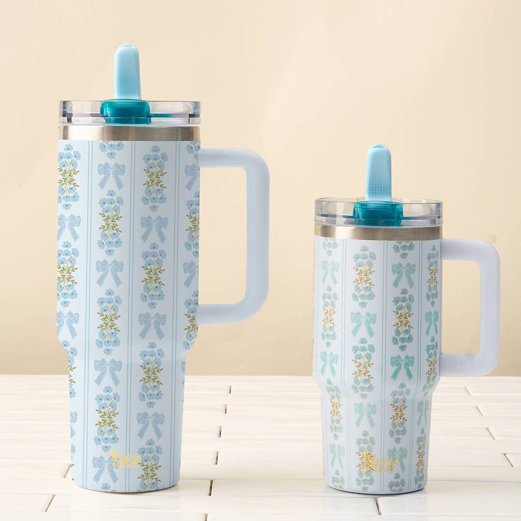 40 oz Lifestyle Flip Straw Tumbler–Oh So Fancy Blue