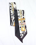 Buckle Print Scarf Black: Default