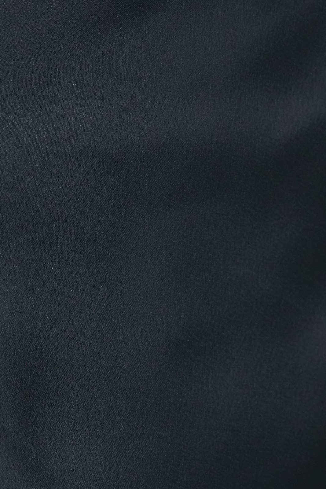 Wrap Detail Wide Leg Satin Trousers: NAVY / S