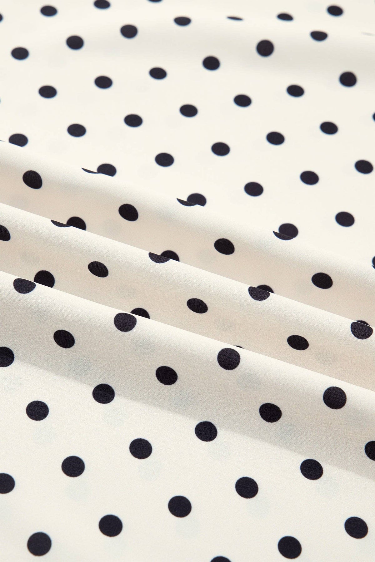 Curvy Polka Dot Lace V-Neck Top