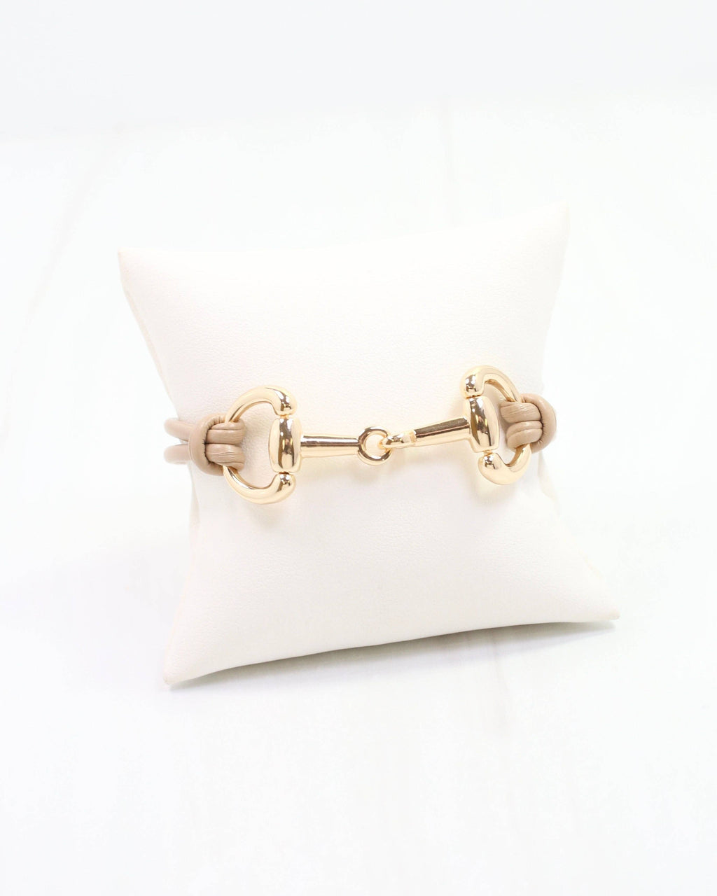 Ellery Horsebit Cord Bracelet Tan: Default