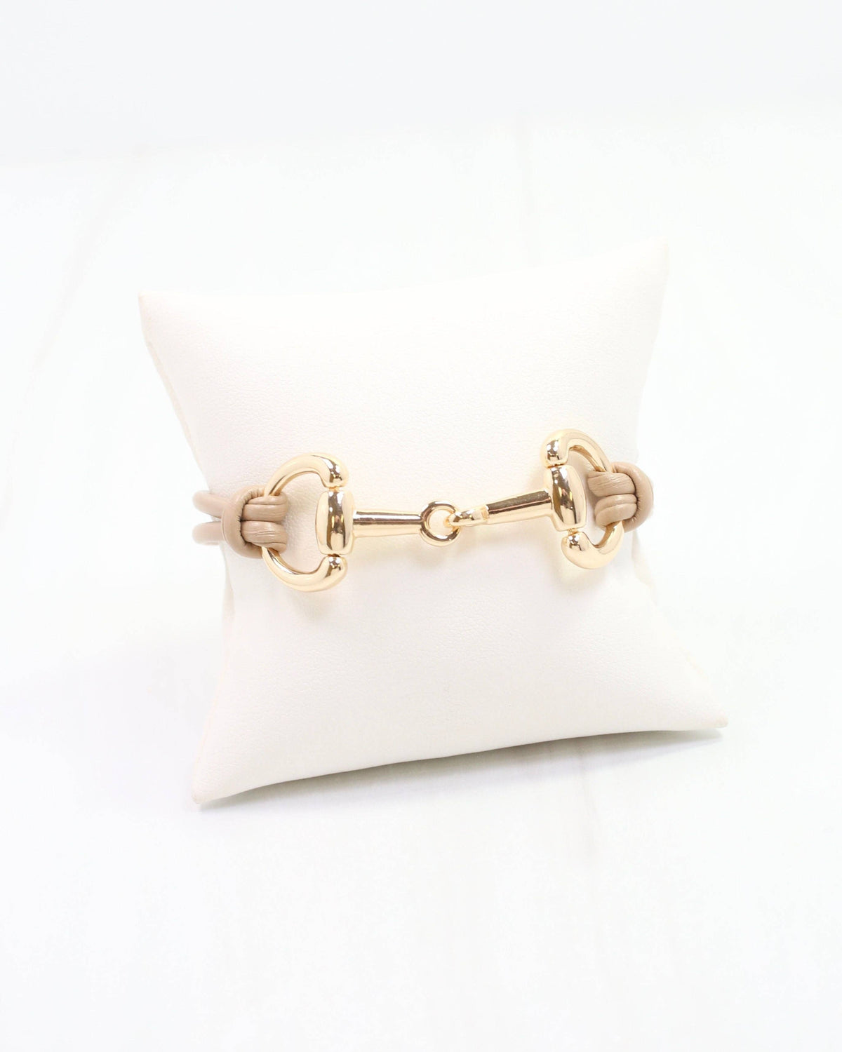 Ellery Horsebit Cord Bracelet Tan: Default