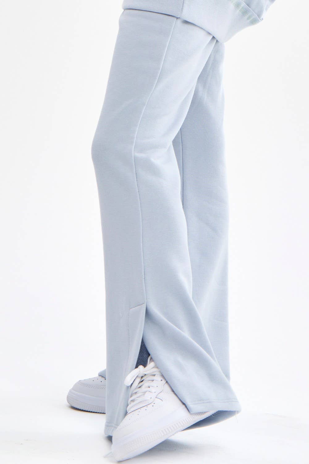 Sky Blue Terry Slit Pants