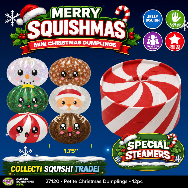 Fun Doh Petite (Mini) Squishy Christmas Dumplings Toy: Wholesale Price