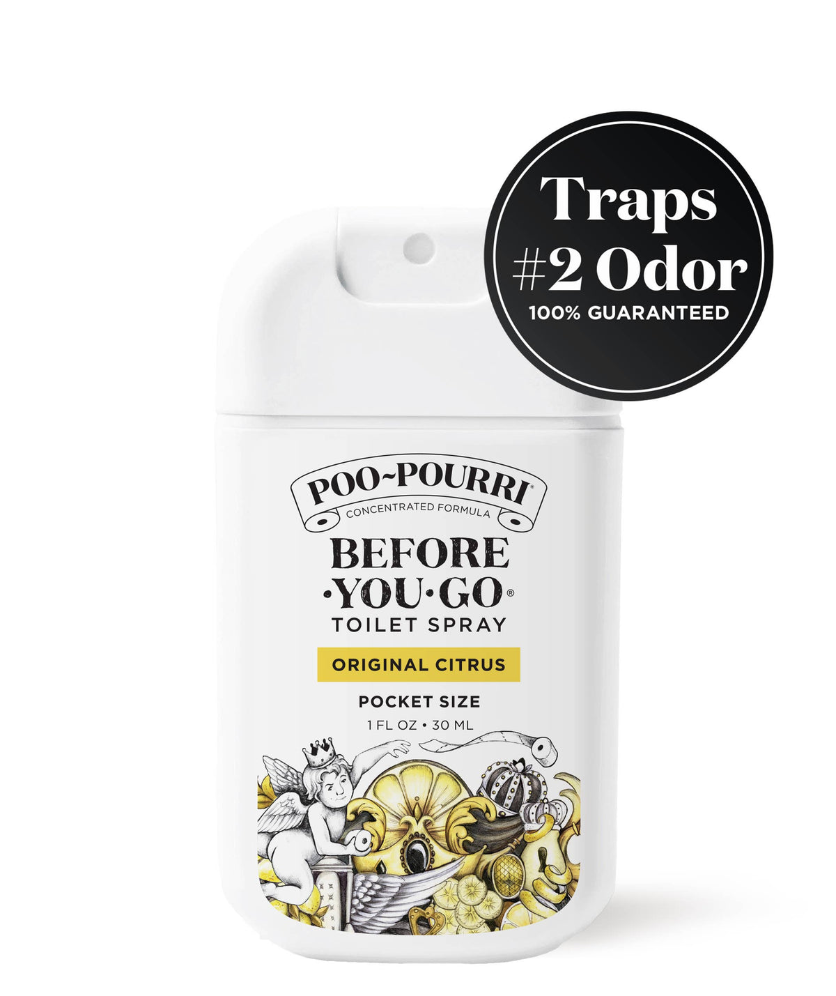 Poo~Pourri 1oz Pocket Sprayer 32ct 4 Tray - Original Citrus