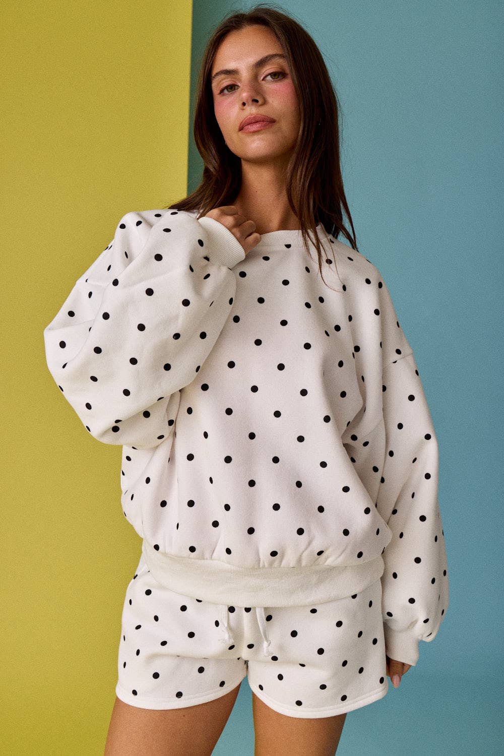 Polka Dot Fleece Set
