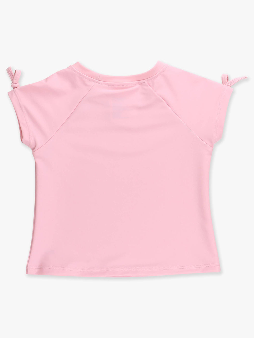 Girls Pink Active Raglan Bow Shirt