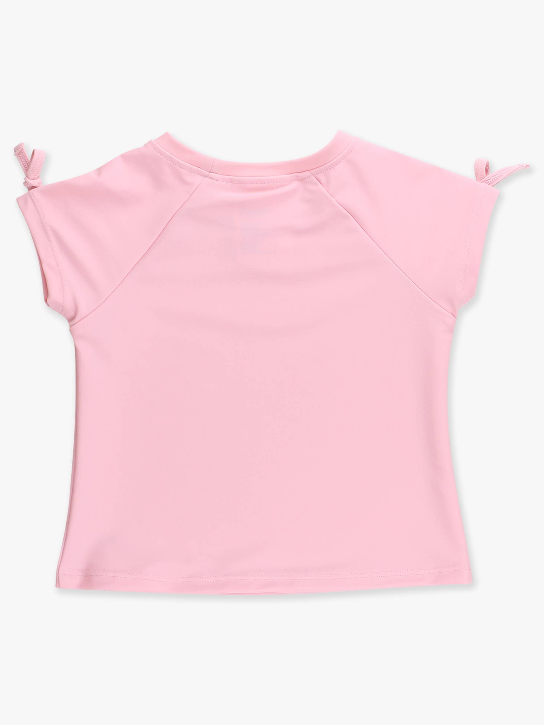 Girls Pink Active Raglan Bow Shirt