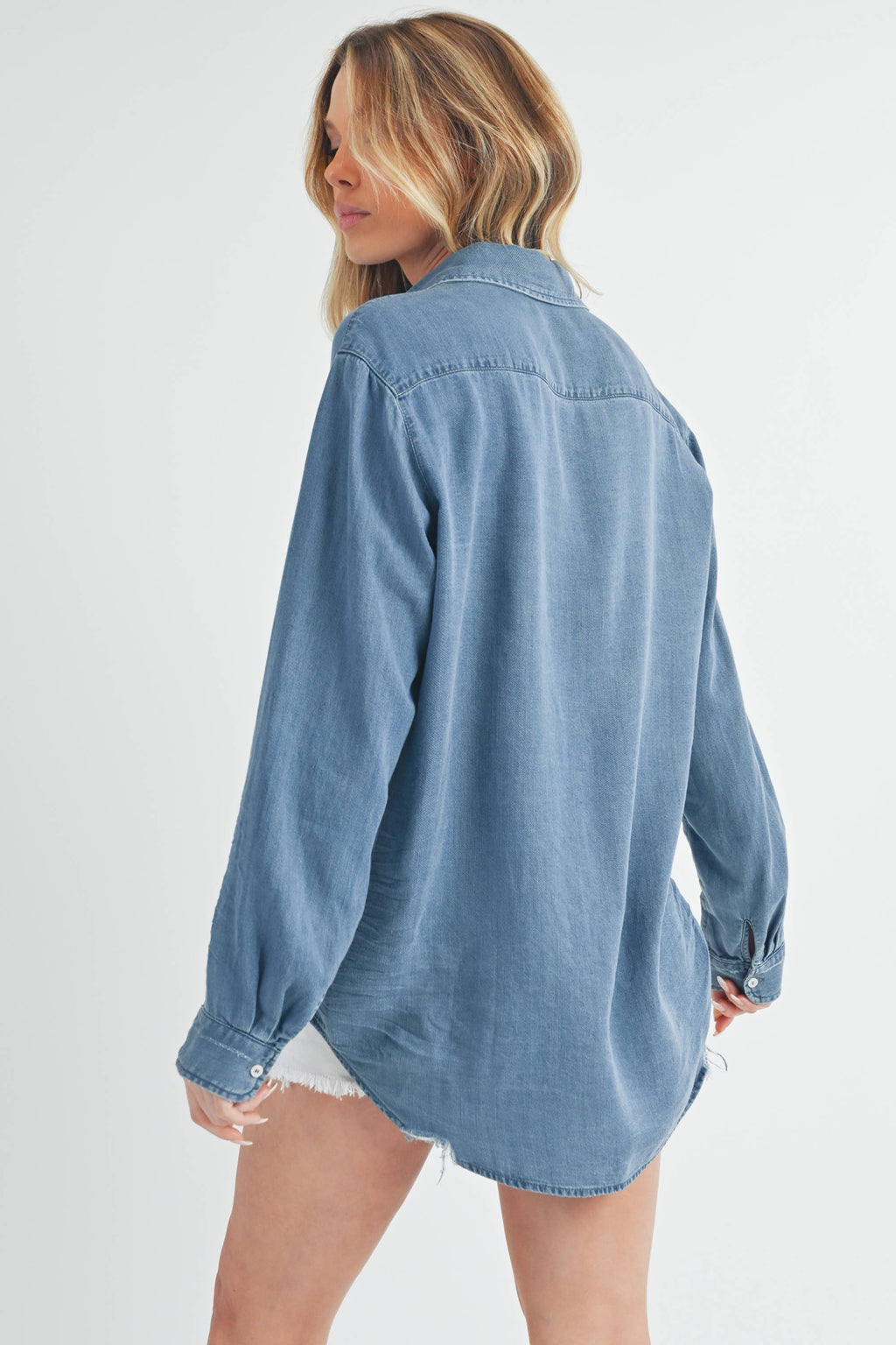 8302DK Ottavia Top: Denim / Contemporary / M
