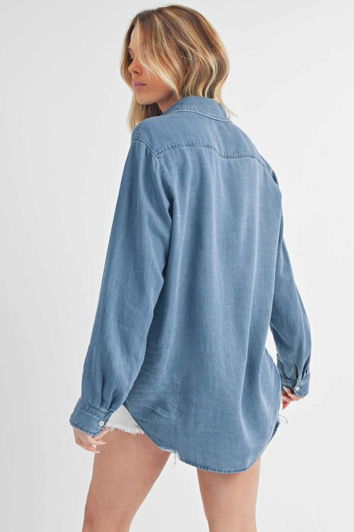 8302DK Ottavia Top: Denim / Contemporary / S