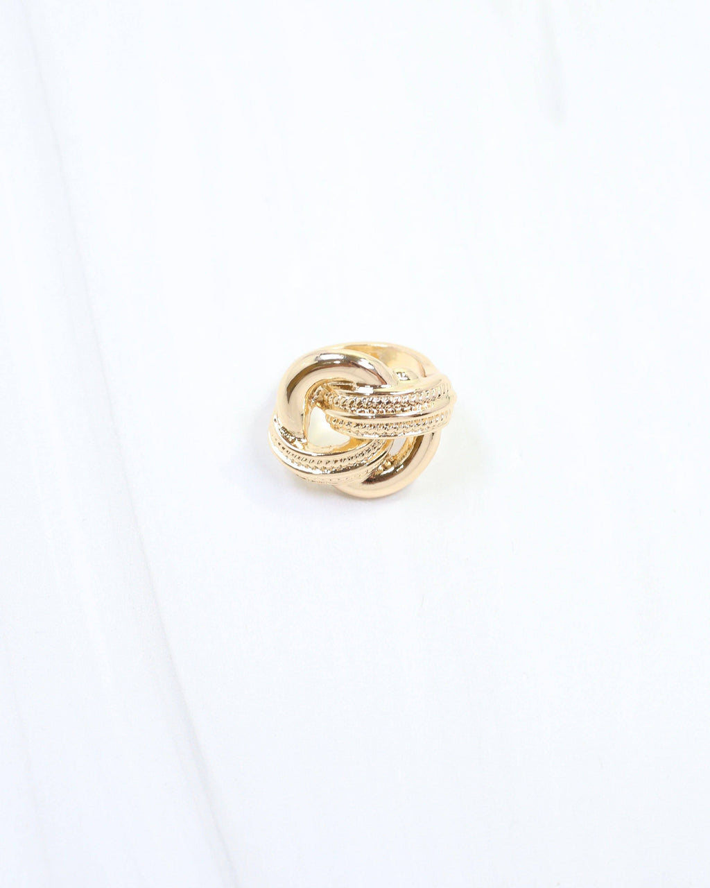 Luna Knot Scarf Slide Gold: Default