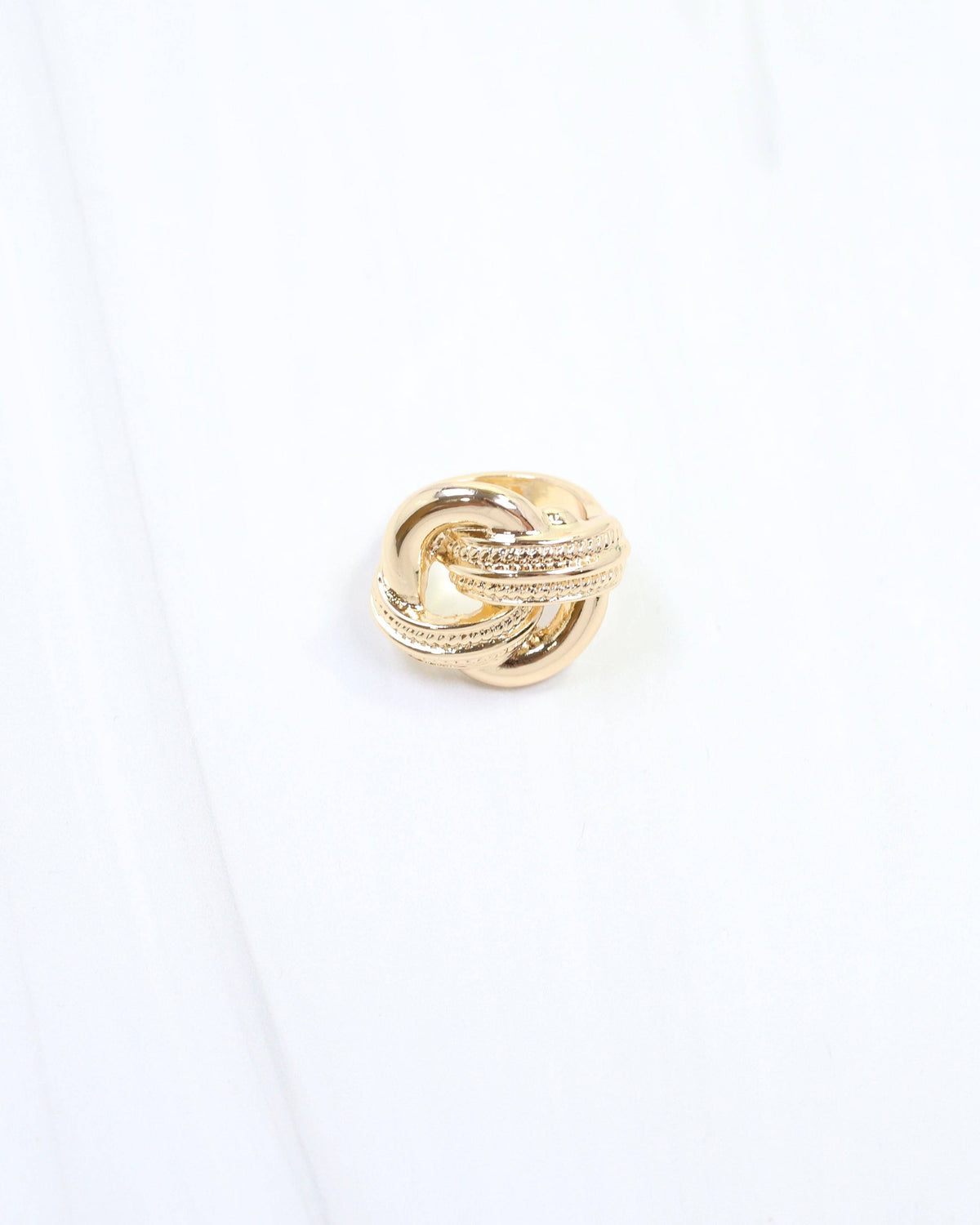 Luna Knot Scarf Slide Gold: Default