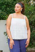 Plus Size Crochet Lace Cami Top