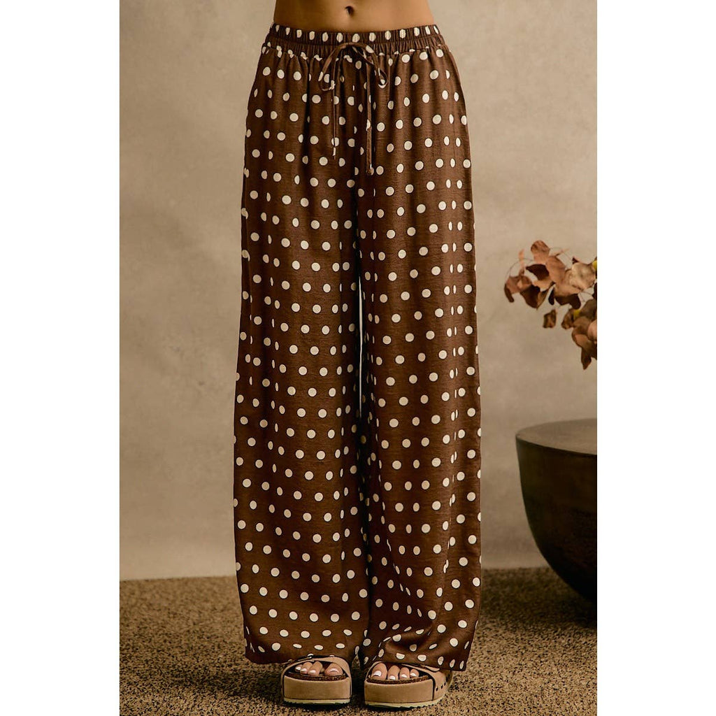 Polka Dot Wide Leg Pants