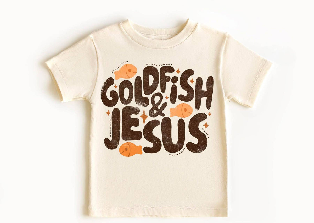 Little Kid Goldfish & Jesus Tee