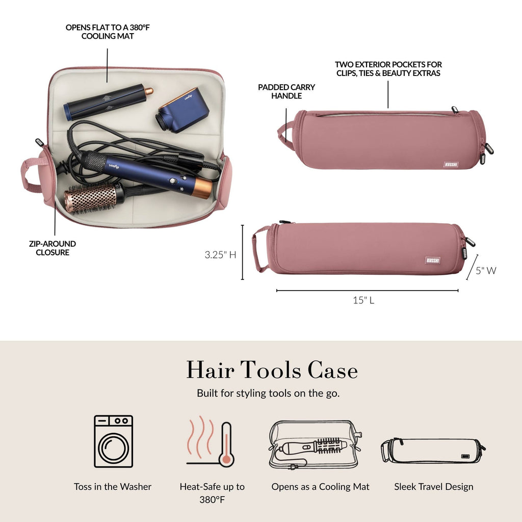 Travel Hair Tools Case Red/Periwinkle