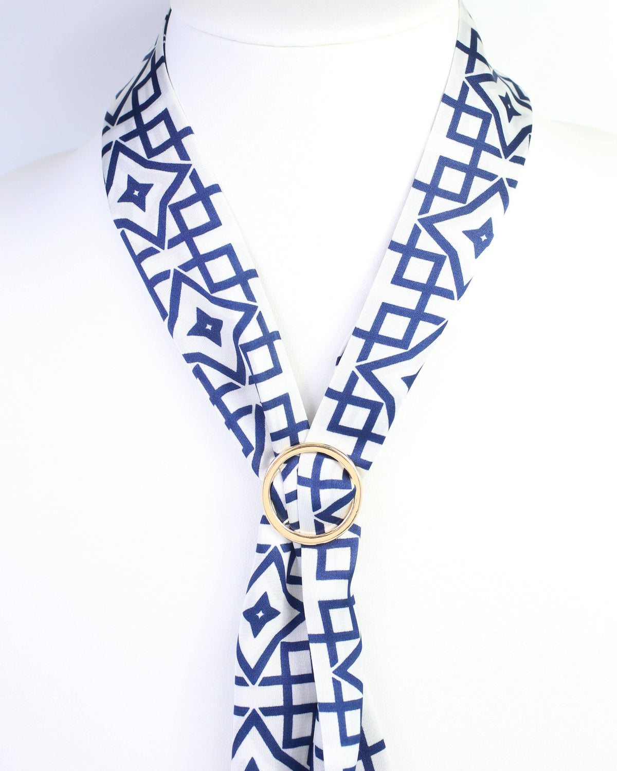 Riley Circle with Bar Scarf Slide Gold: Default