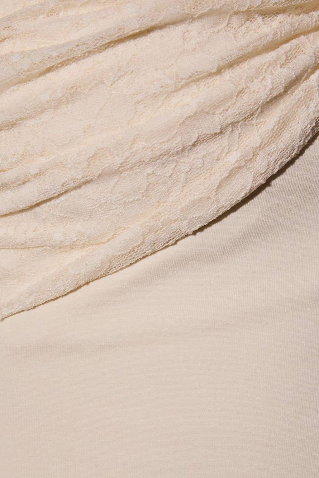 Ivory Lace Twist Front Top