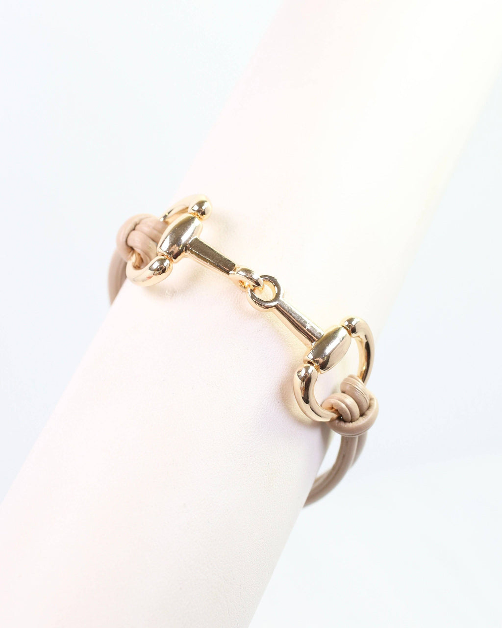 Ellery Horsebit Cord Bracelet Tan: Default