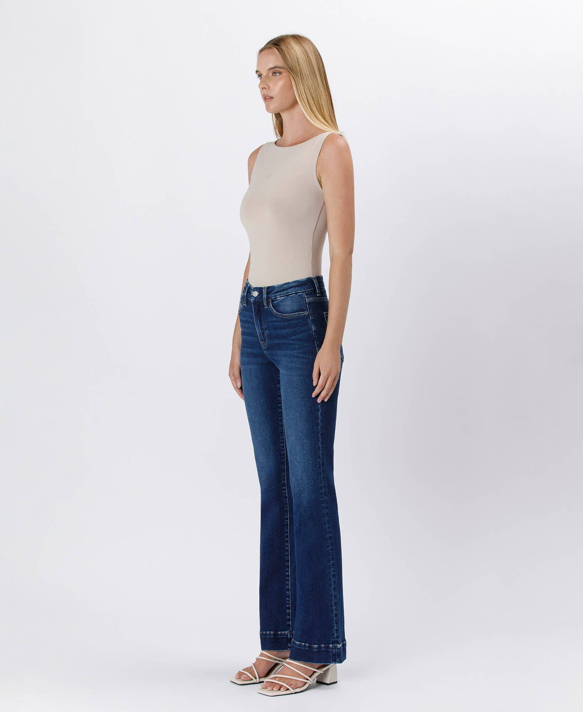 Flying Monkey HIGH RISE TROUSER HEM BOOTCUT JEANS